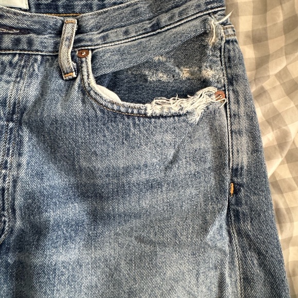 Agolde Riley High Rise Slim Straight - Picture 2 of 7